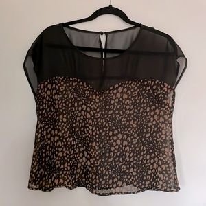 Leopard print blouse